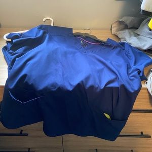 Healing Hands Purple Label Yoga Navy Blue Scrubs